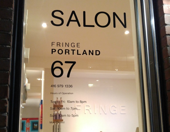 Fringe Portland Salon - King West Neighborhood - Toronto Beauty Reviews