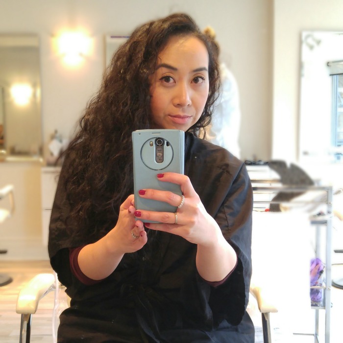 At Blyss Salon before the Pai-Shau treatment