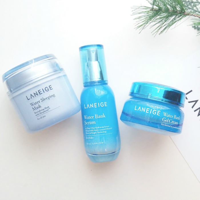 LANEIGE skin care routine, sleeping mask, serum, gel cream, Korean skin care